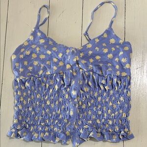French Connection Lavendar and Yellow Floral Camisole